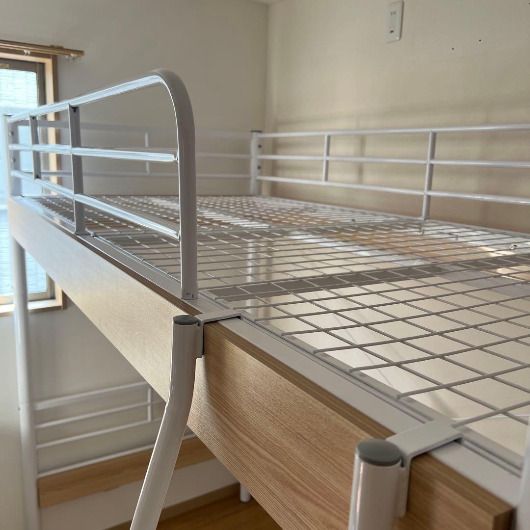 【中古品】机付きロフトベット　ホワイト