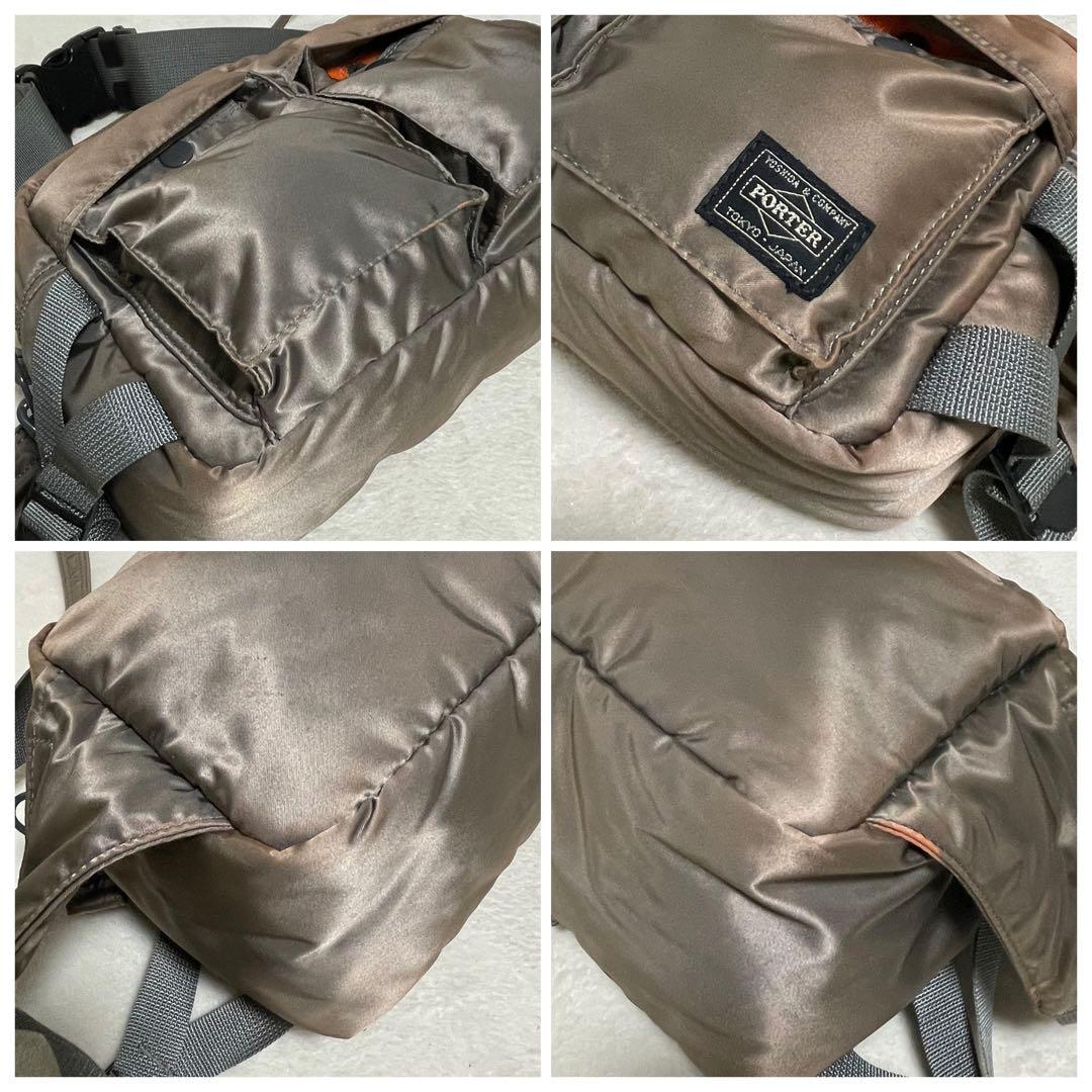 【未使用級•廃盤希少色】 PORTER タンカー ウエストバッグ シルバーグレー