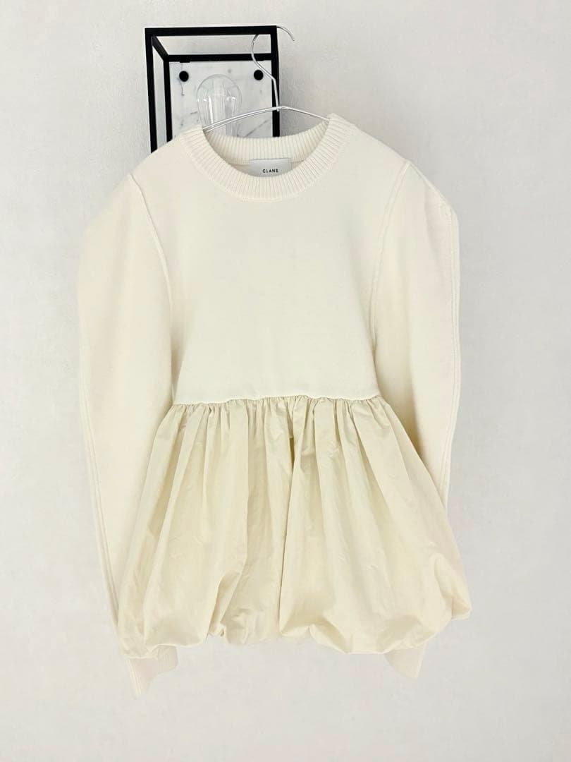 今期 CLANE DOCKING POWERSHOULDER KNIT TOPS