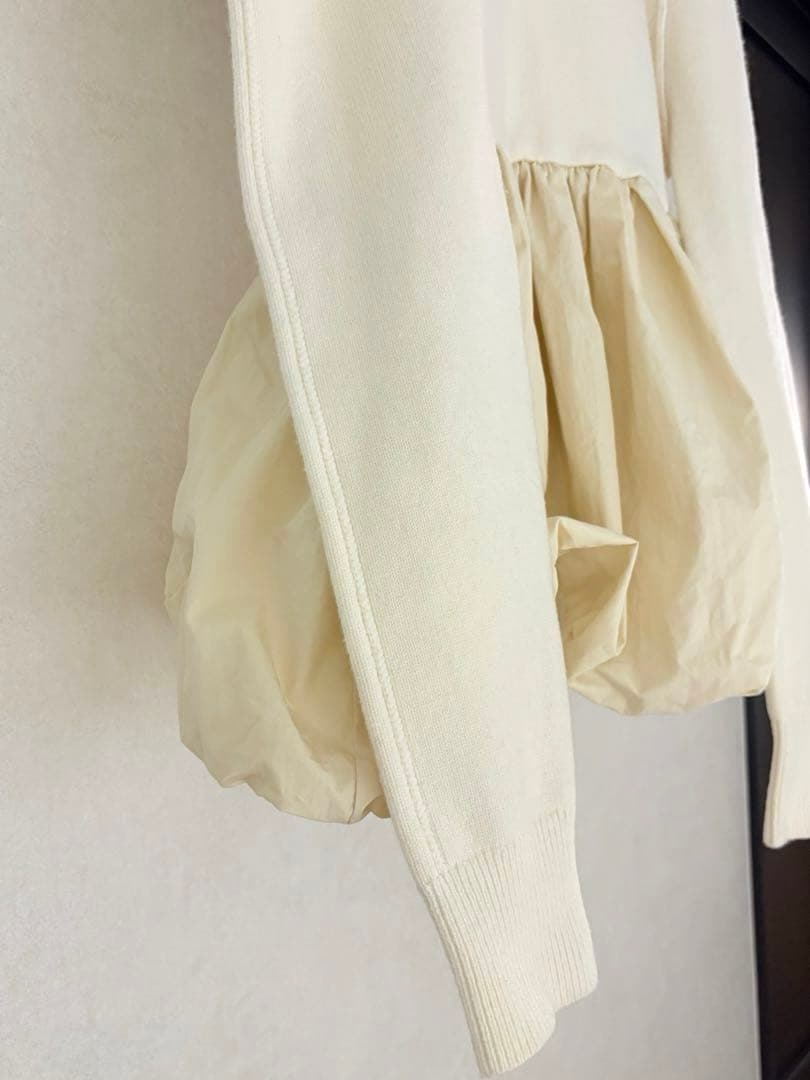 今期 CLANE DOCKING POWERSHOULDER KNIT TOPS