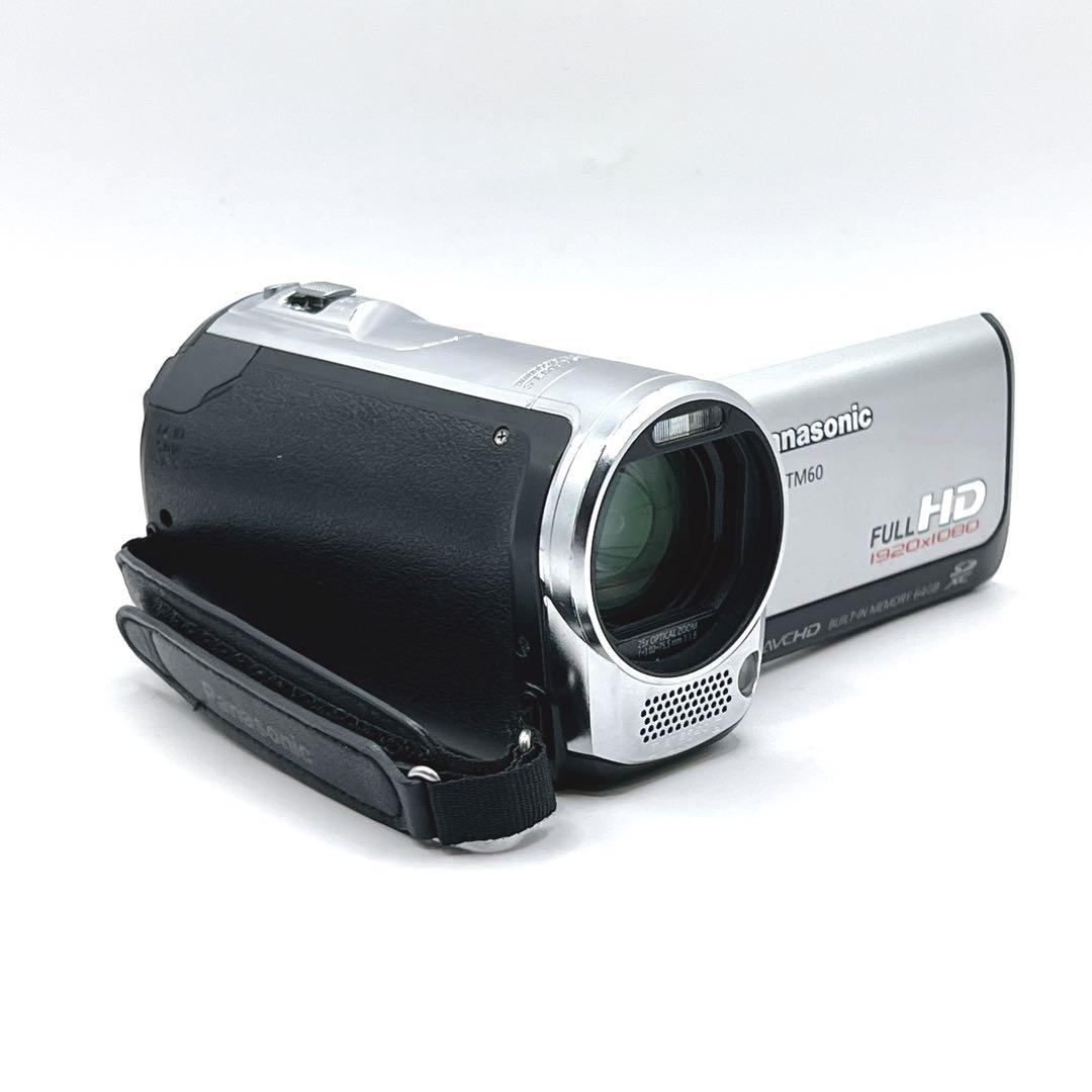 【美品】 Panasonic HDC-TM60 ビデオカメラ バッテリー2個