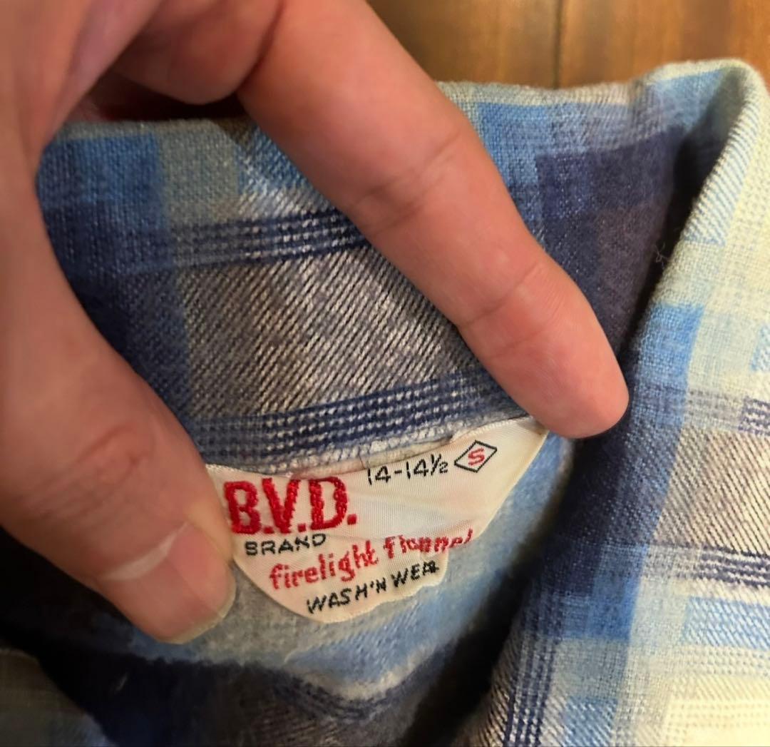 50s 60s vintage B.V.D プリネル オンブレ USA製