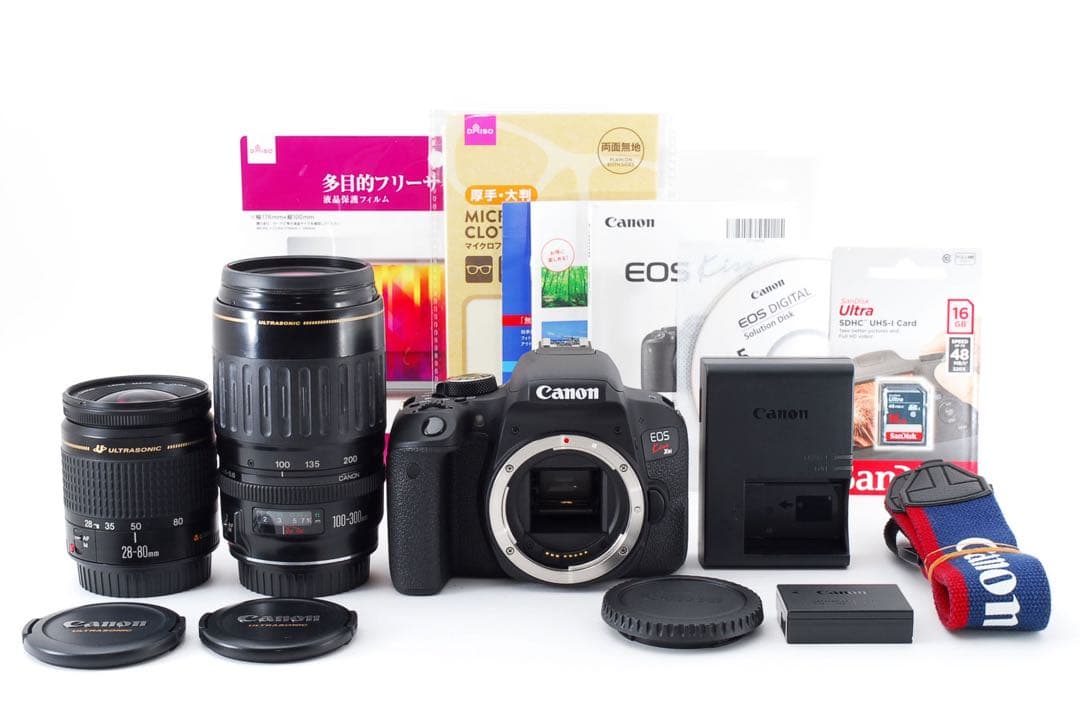 望遠レンズ付き☆キャノン canon kiss x 9i 標準&望遠レンズセット