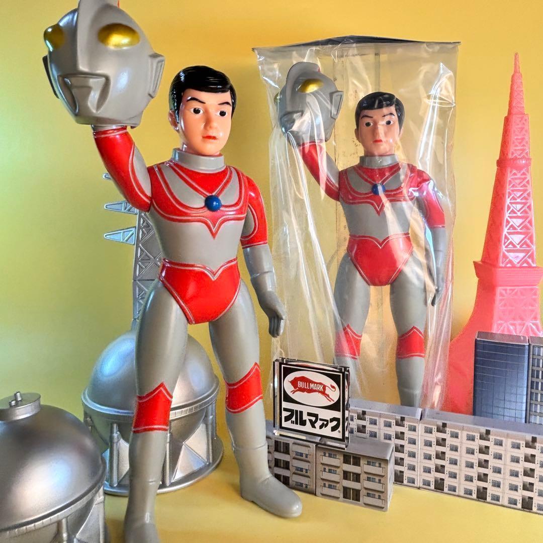 帰ってきたウルトラマン 【ブルマァク 】マスク取れ 大　昭和レトロカラー未開封品