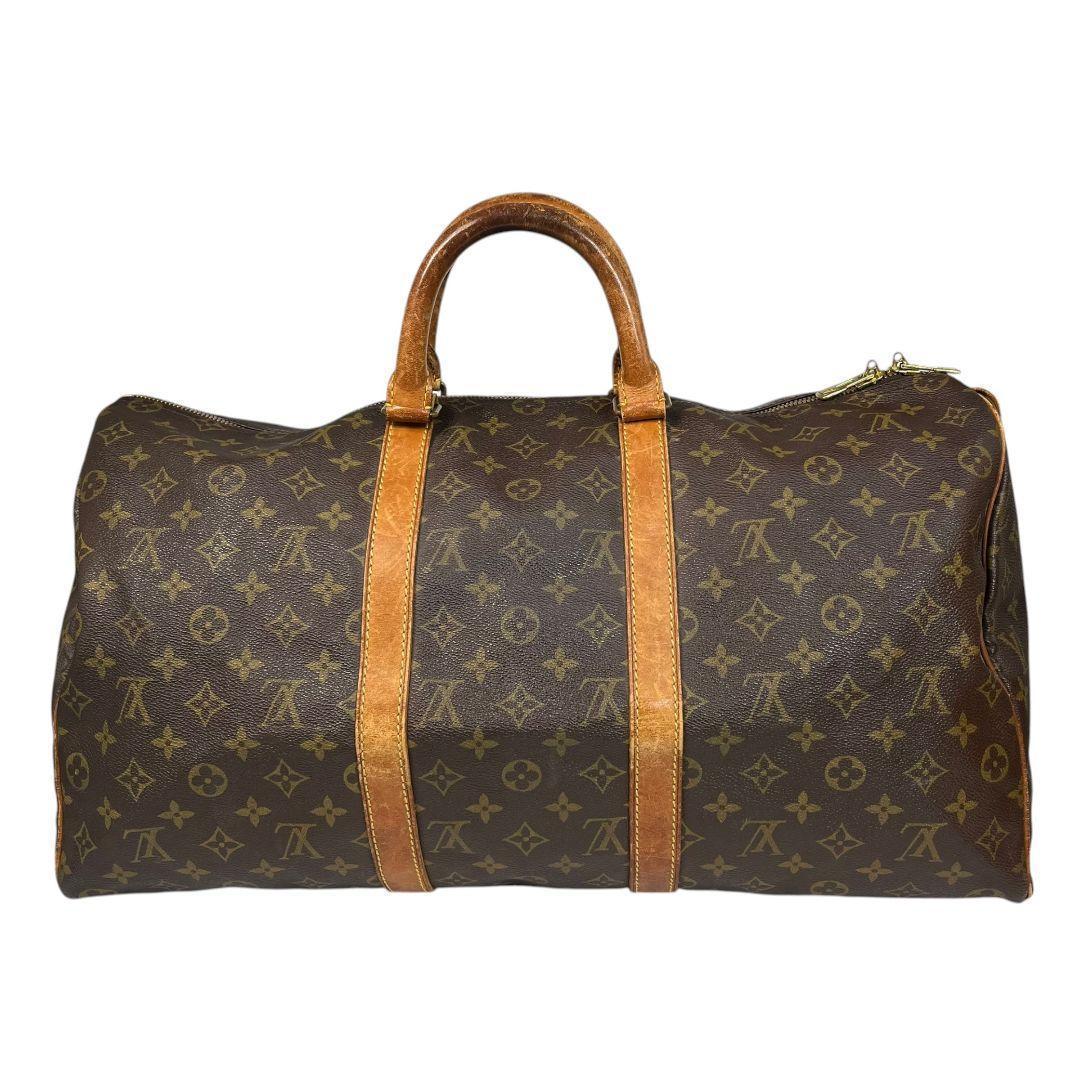 【鑑定済】ルイヴィトン　モノグラム　キーポル50　ボストンバッグ　旅行用バッグ