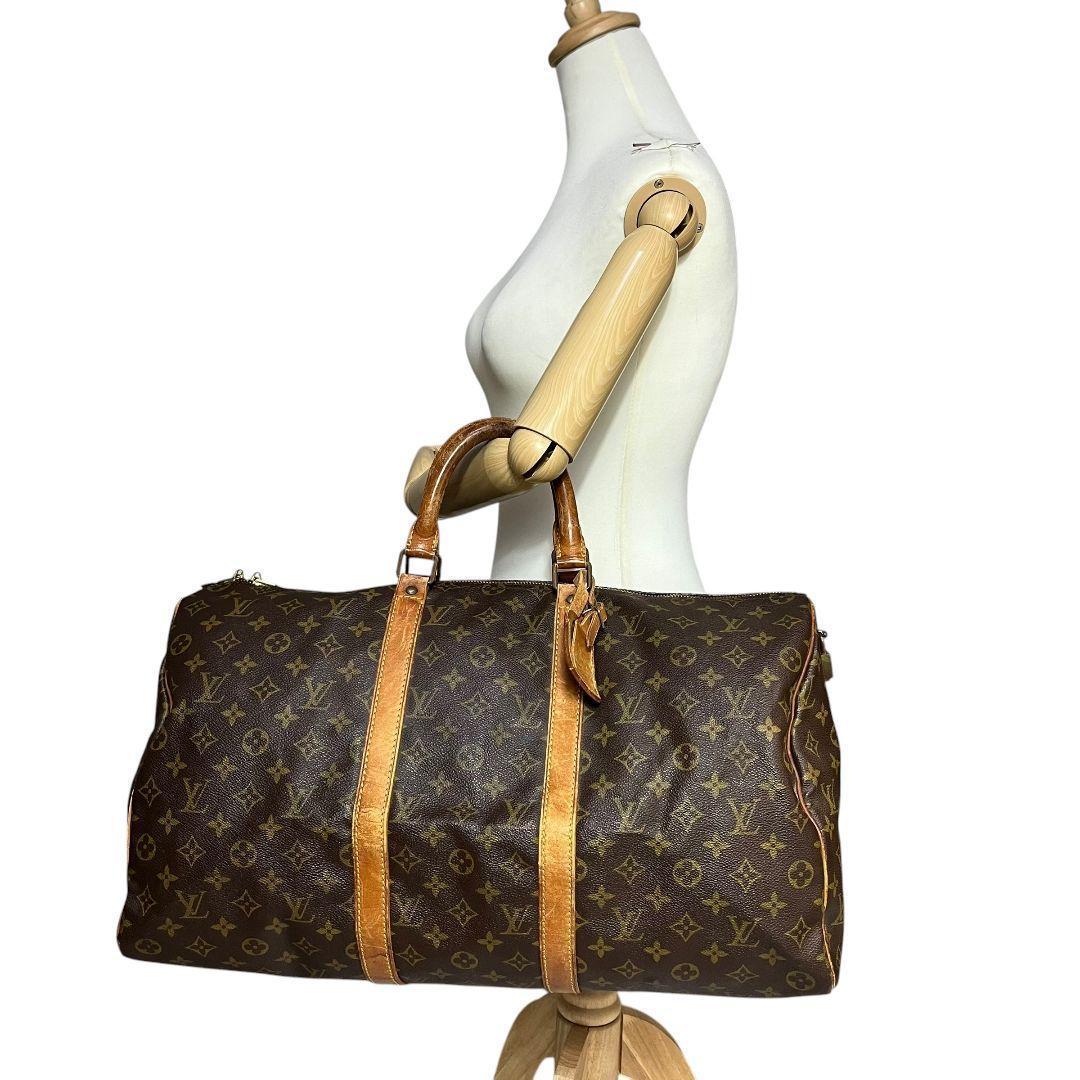 【鑑定済】ルイヴィトン　モノグラム　キーポル50　ボストンバッグ　旅行用バッグ