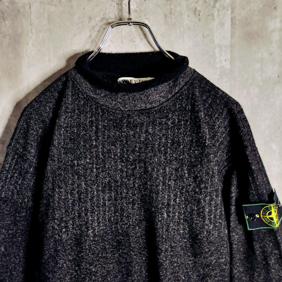 グリーンエッジ・ハーヴェイ期★ストーンアイランド メランジ タートルネックニット