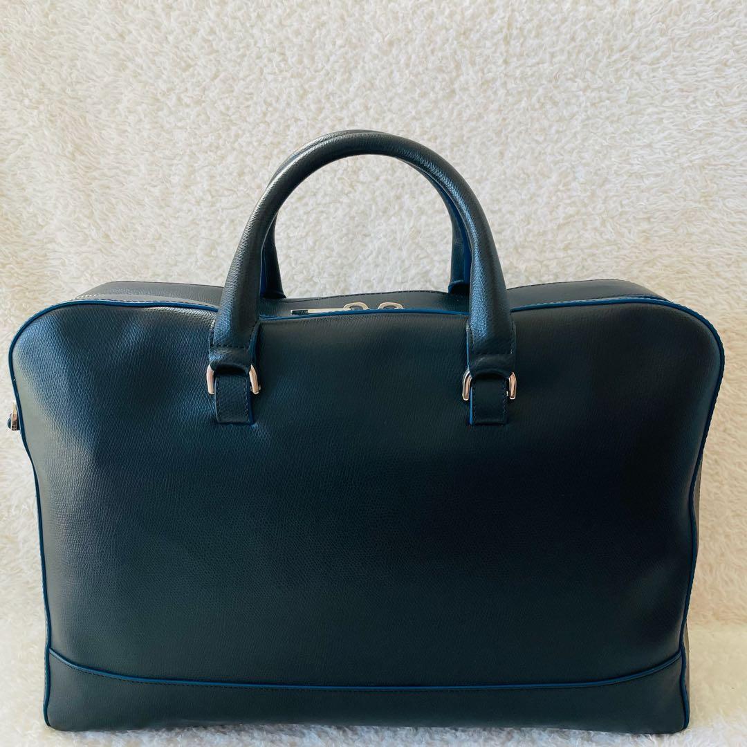 【美品】FURLA ビジネスバッグ ショルダーバッグ 2way 黒 肩掛け