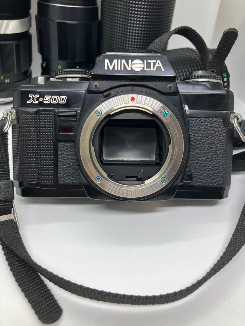 MINOLTA X-500 フィルムカメラ レンズ付き　美品　動作確認済