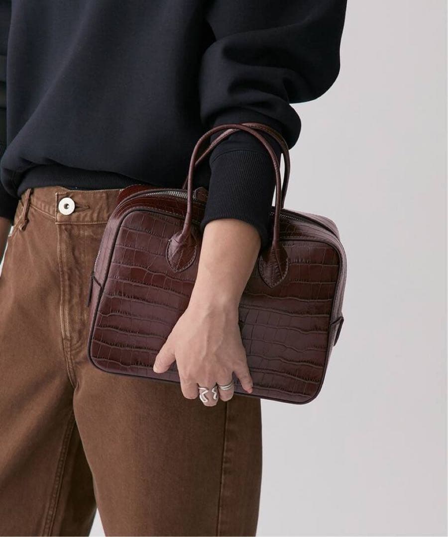 【新品未使用　タグ付き】メゾンカナウ　ベルメールパーイエナ ボックスボストンM