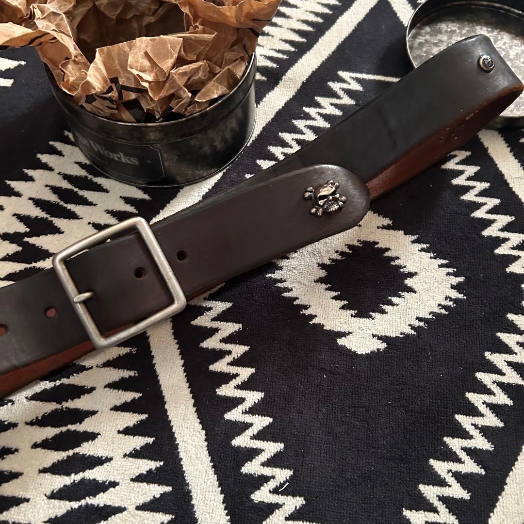 vintageworks スタッズベルト 茶芯 35/89 ヴィンテージワークス