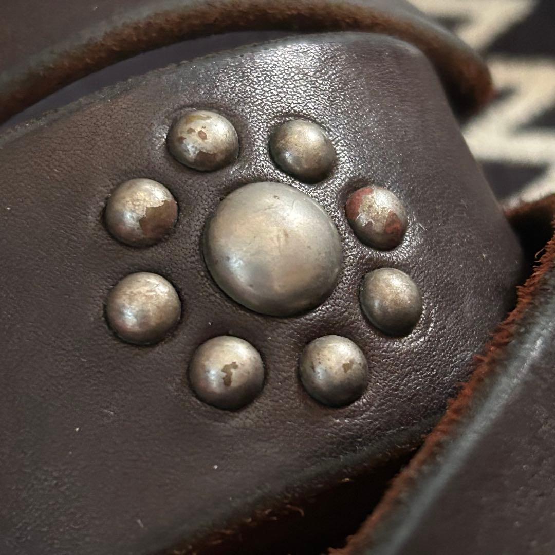 vintageworks スタッズベルト 茶芯 35/89 ヴィンテージワークス