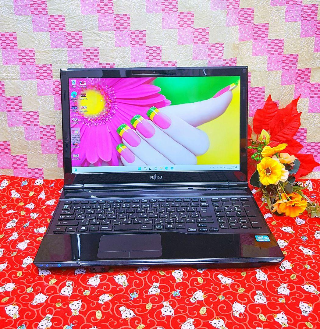 極上品！大人気！美品/3世代Corei3 /富士通 /新型Win11/動画編集