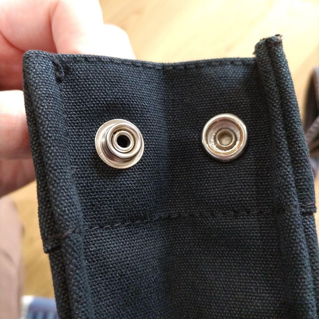 エルメス　キャンバストートバッグ ブラック グレー