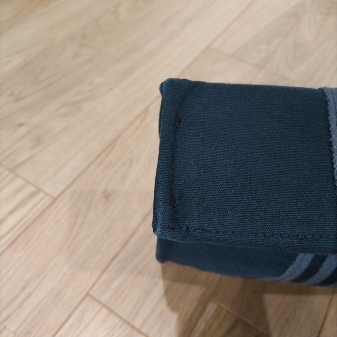 エルメス　キャンバストートバッグ ブラック グレー