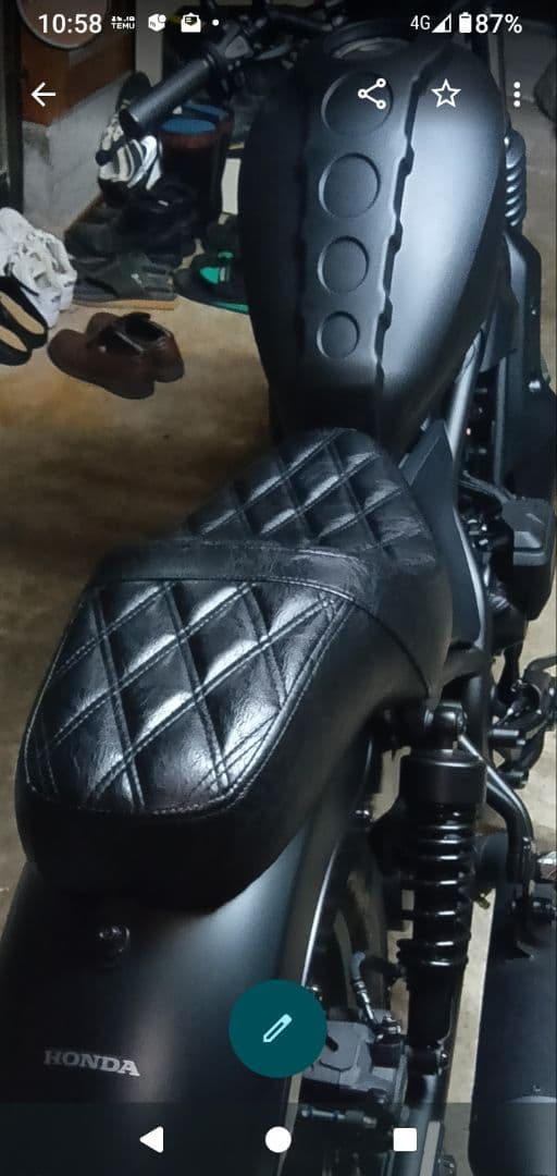 レブル250 カスタムシ―ト