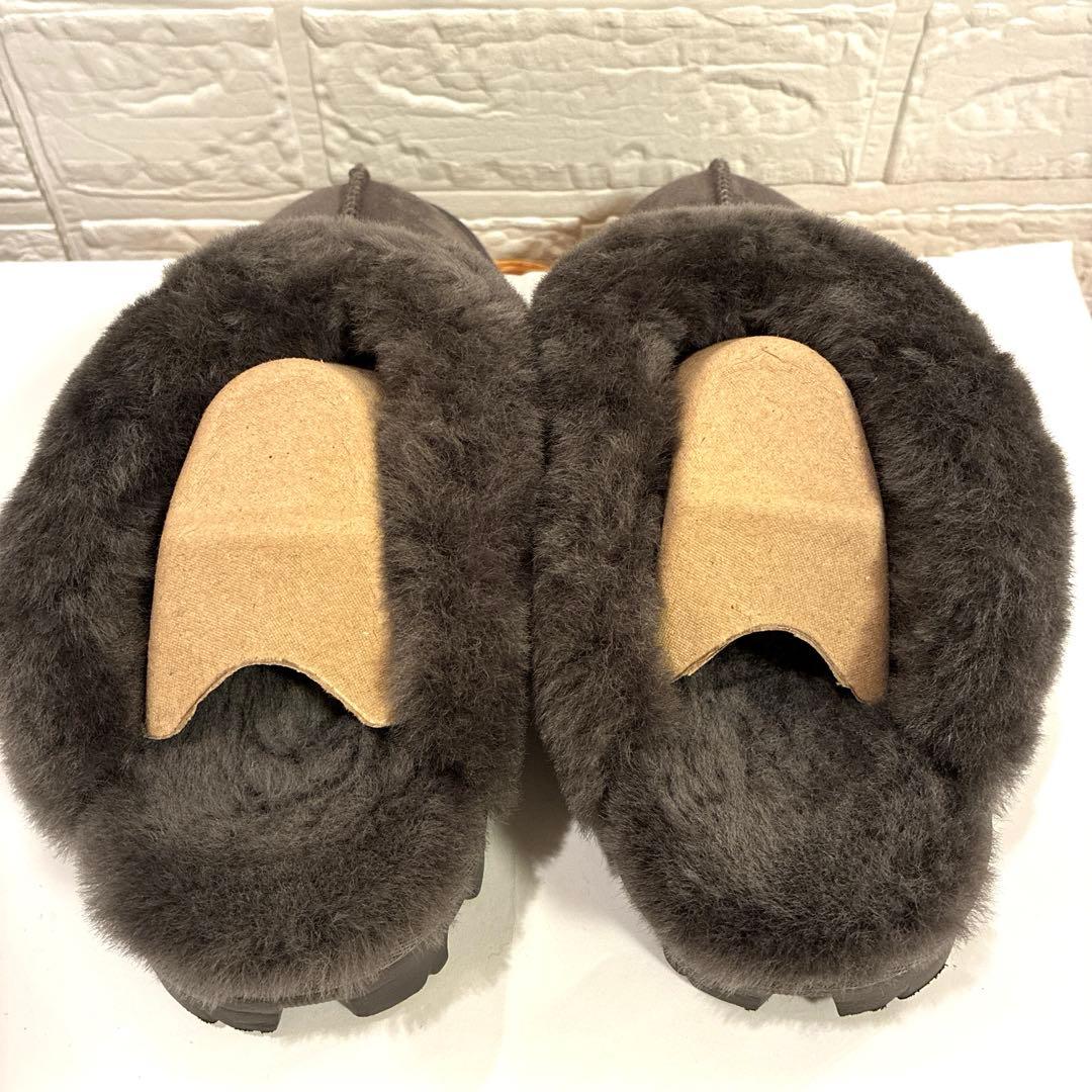 【美品】UGG ムートンサンダル　コケット　 グレー23cm