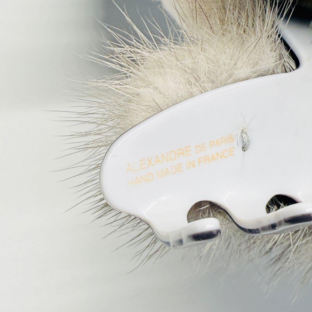 美品♪ Alexandre de paris ミンクファー ヘアクリップ.
