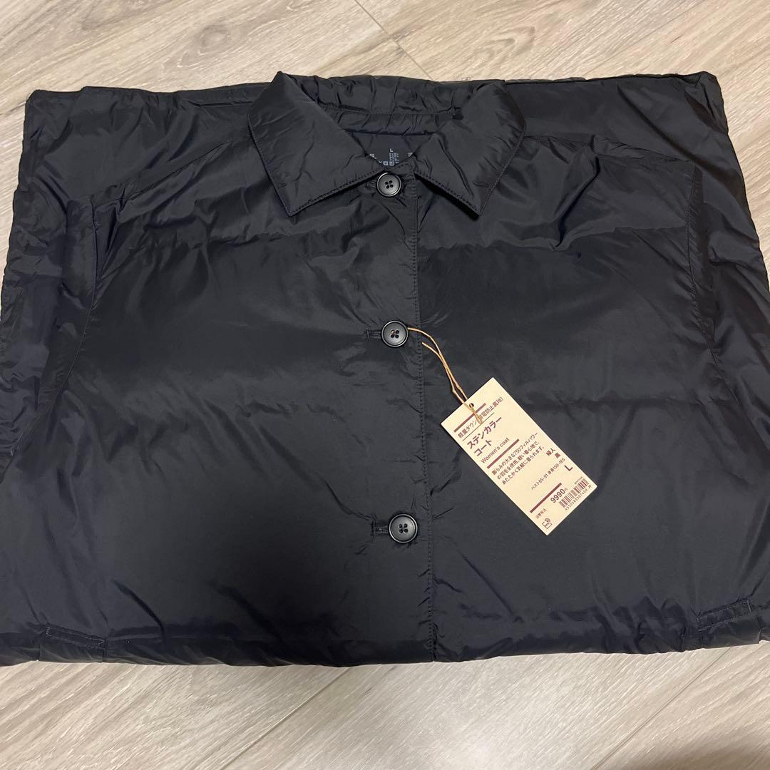 無印良品　ステンカラーコート　軽量ダウン