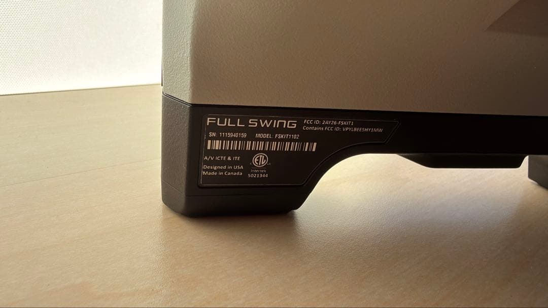 FULL SWING KITゴルフ機器 モニター付き ケース付き