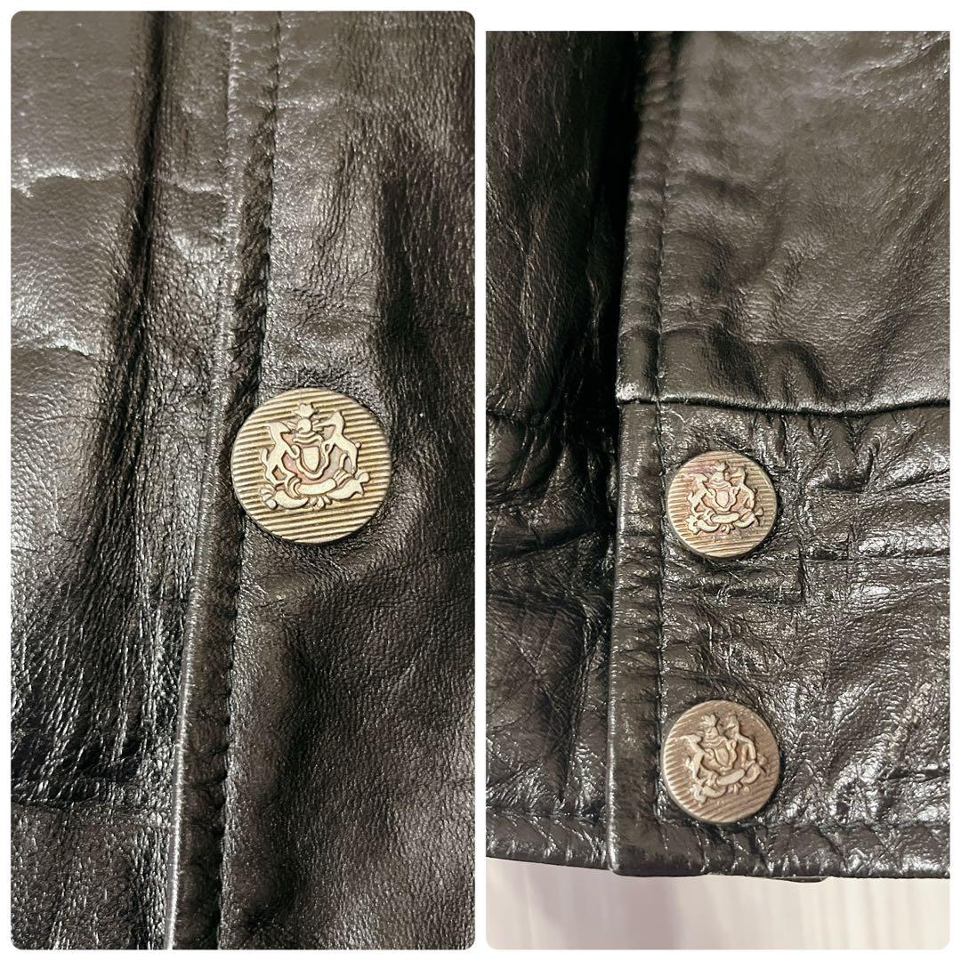 80s 激渋 日本製 ホースハイド A-2 ポリスマンジャケット シカゴポリス