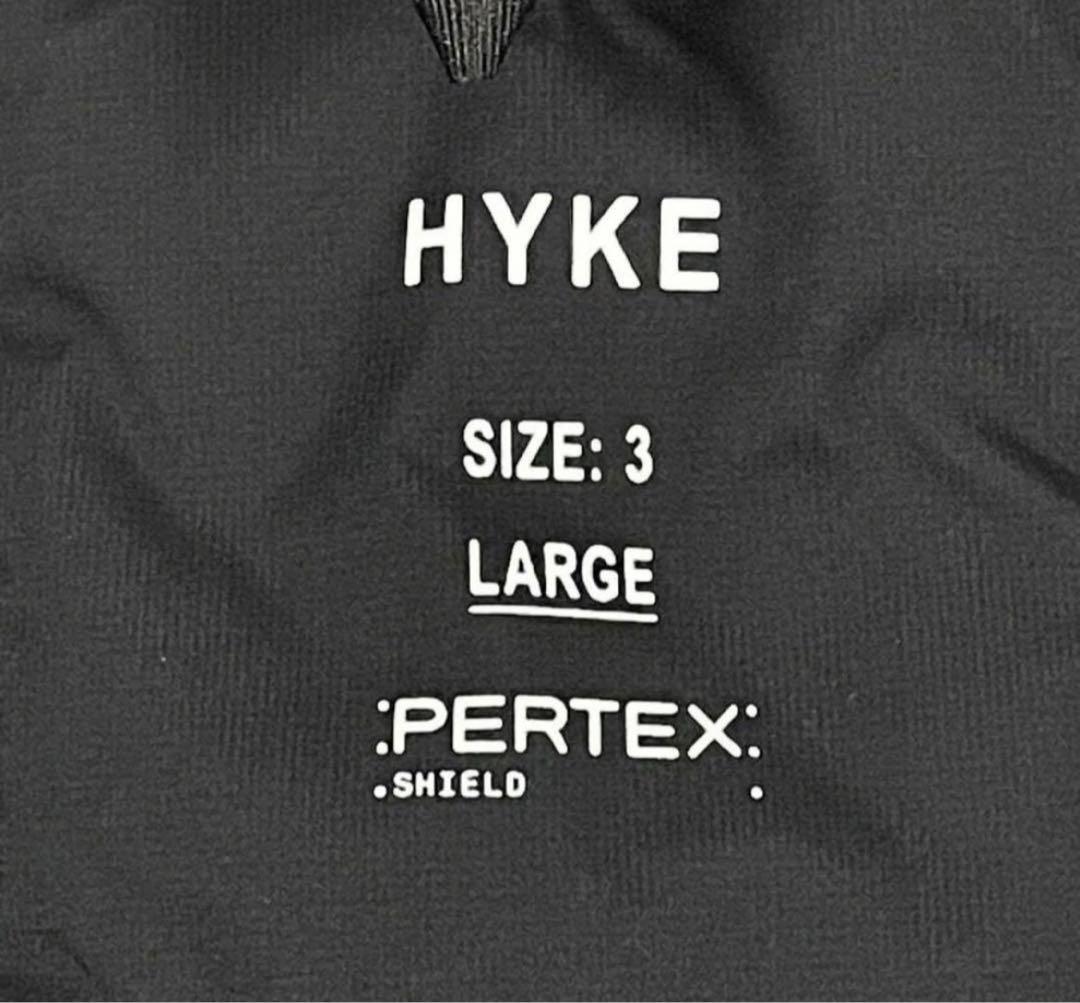 期間限定HYKE pertex puff jacket サイズ3 ブラック　L
