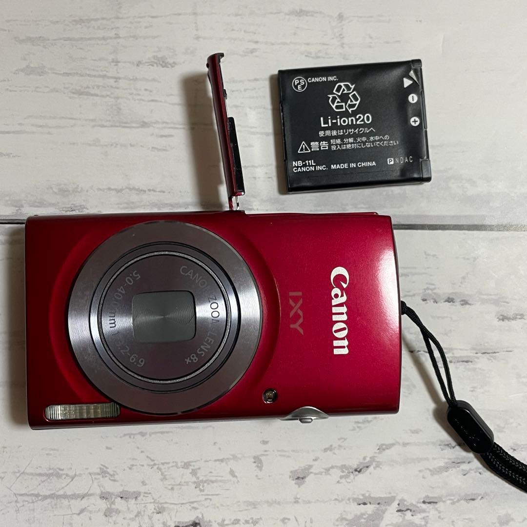 Canon IXY150 コンパクトデジタルカメラ レッド