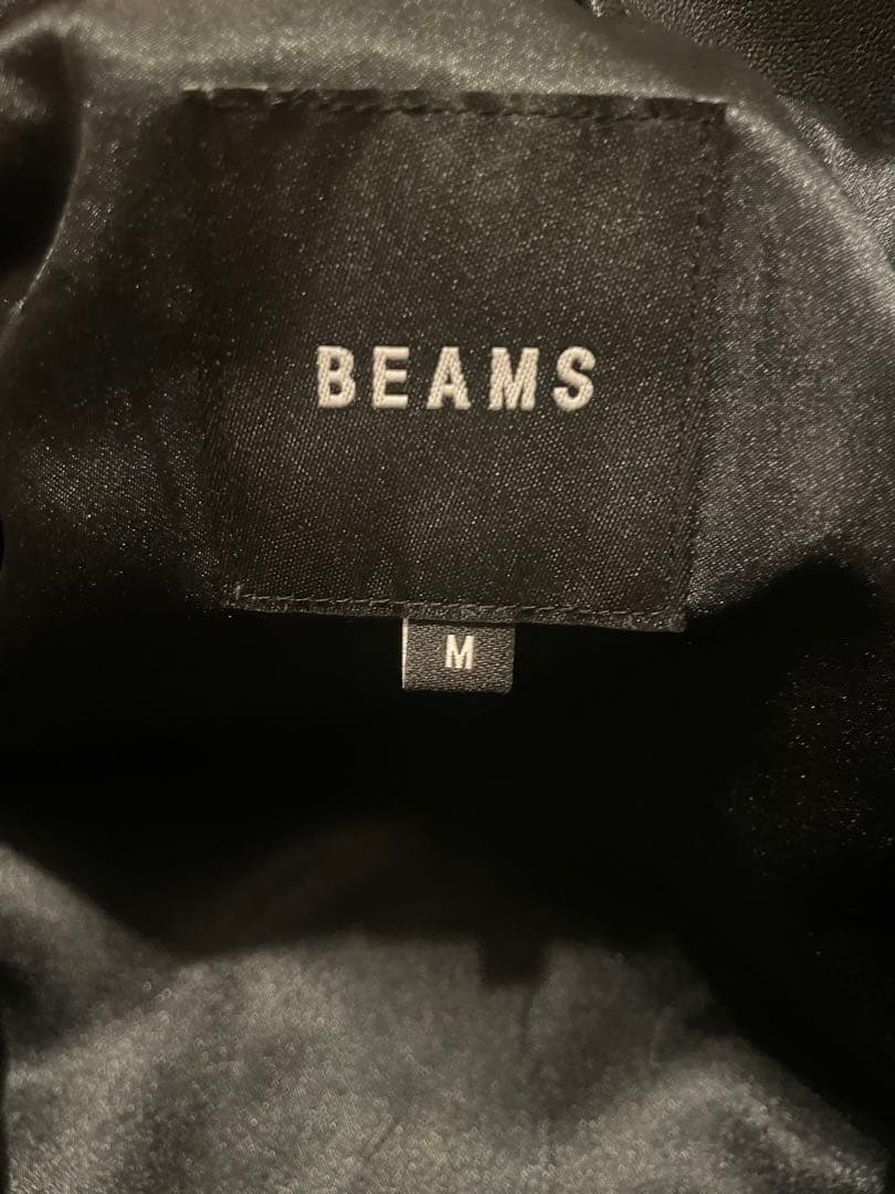 BEAMS ブラックレザー ジャケット Mサイズ
