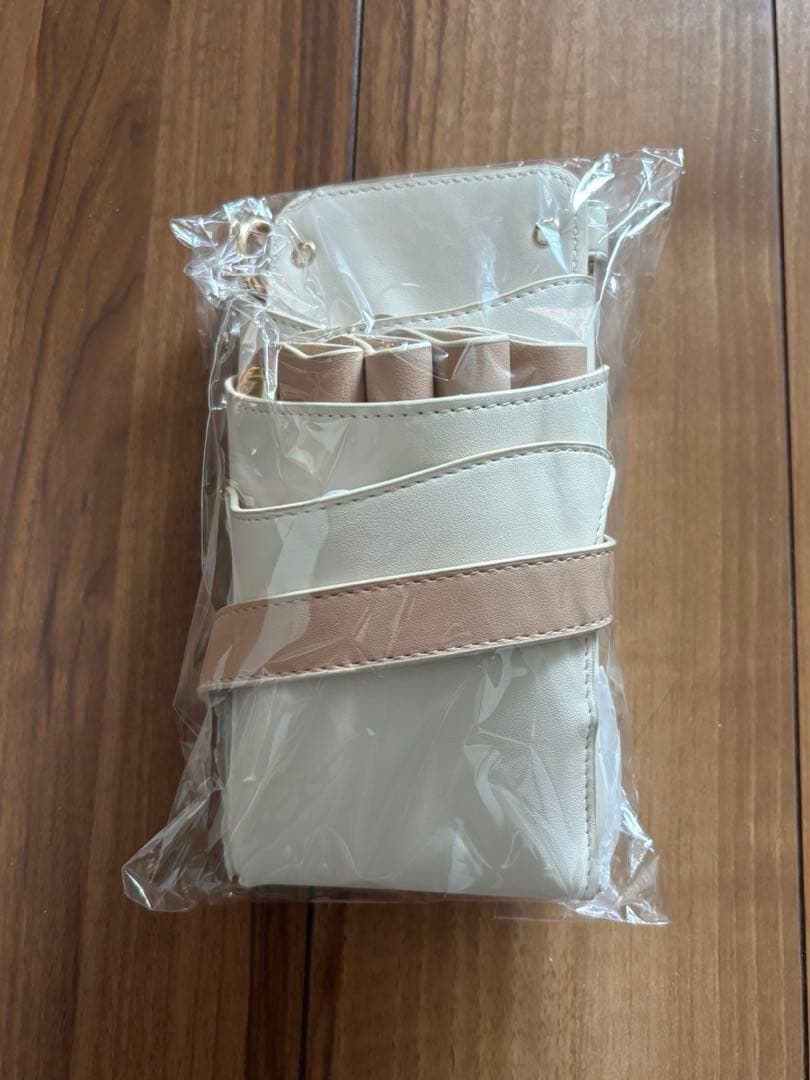 【新品】シザーケース DEEDS シエーナ 4〜6丁 アイボリー×ピンクベージュ