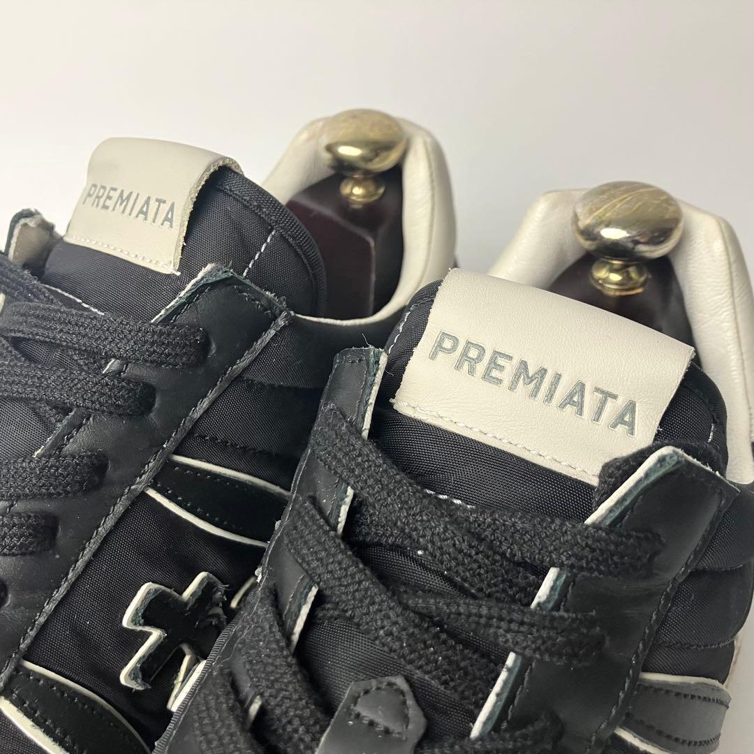 テラ　PREMIATA　プレミアータ　ナイロン　ロートップスニーカー黒43