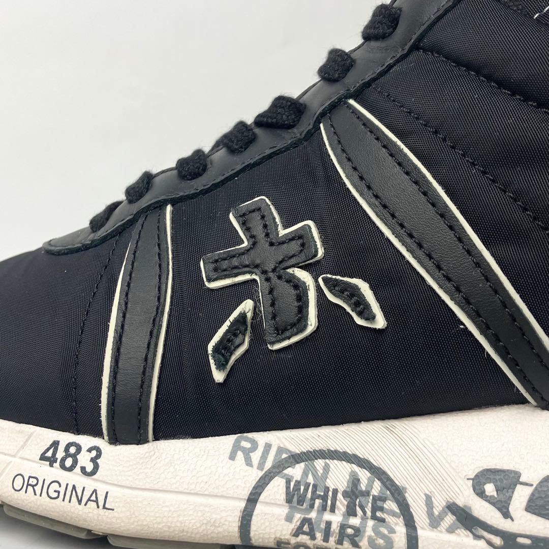 テラ　PREMIATA　プレミアータ　ナイロン　ロートップスニーカー黒43