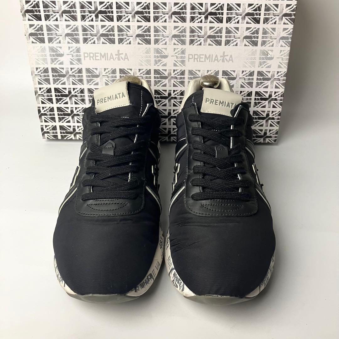 テラ　PREMIATA　プレミアータ　ナイロン　ロートップスニーカー黒43
