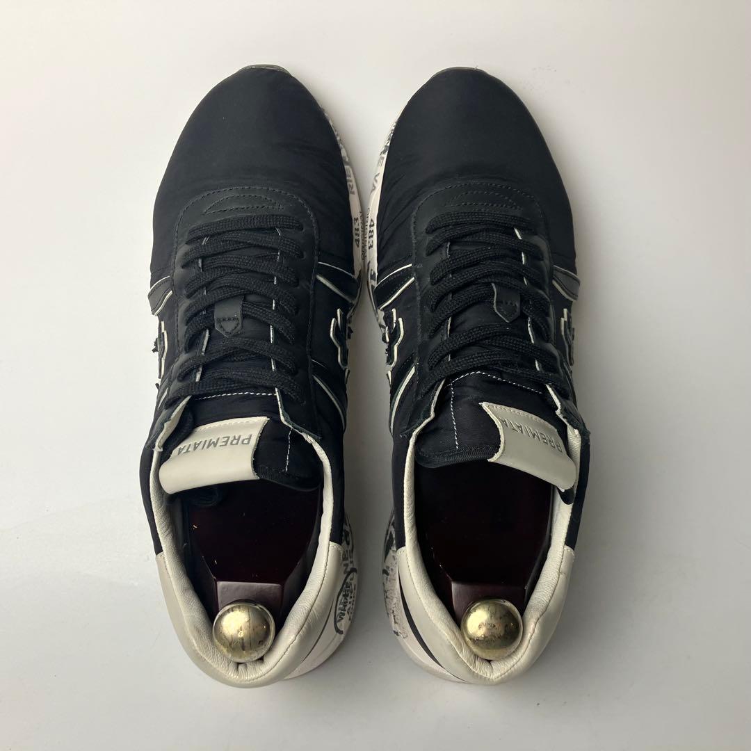 テラ　PREMIATA　プレミアータ　ナイロン　ロートップスニーカー黒43