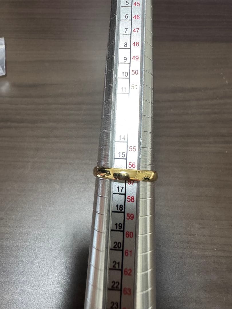 あ*ん様 K18 シンプルリング 16号　2g新品未使用K18刻印 造幣局検定刻