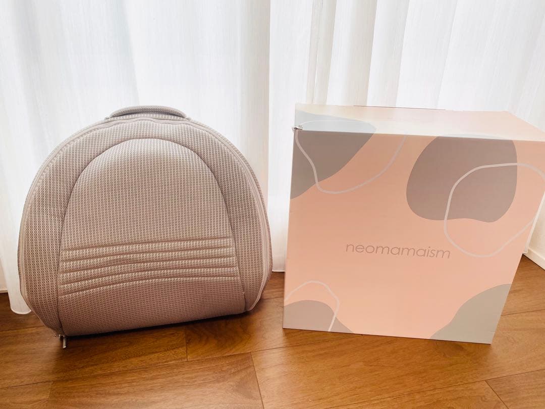 美品♡neomamaism 折りたたみ式ベビーベッド グレー