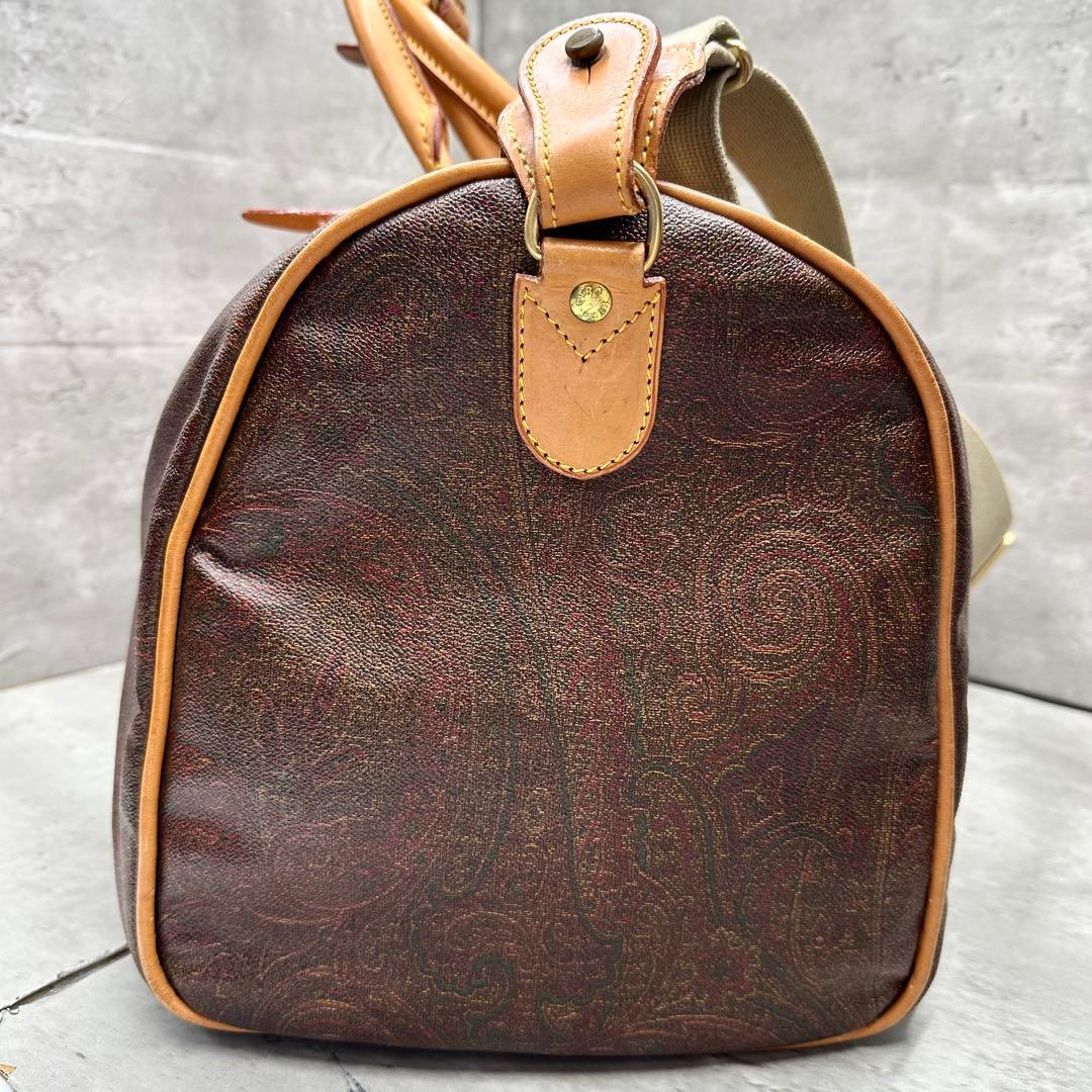 エトロ ETRO ペイズリー柄 ボストン バッグ 2way ショルダー