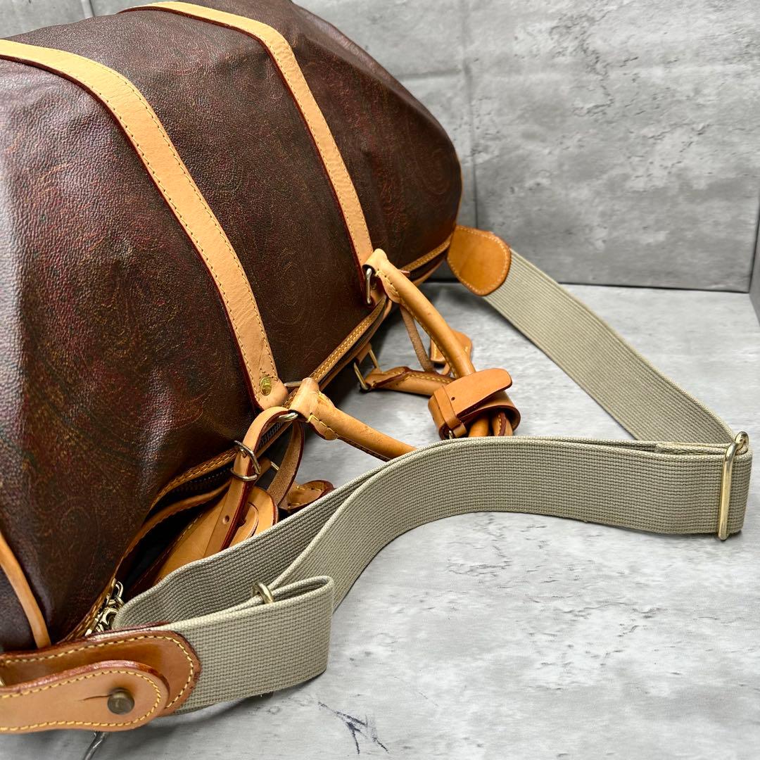 エトロ ETRO ペイズリー柄 ボストン バッグ 2way ショルダー