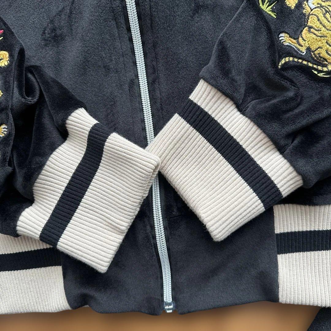 チュウカタベタイ　ベロアスカジャン　メンズXLサイズ