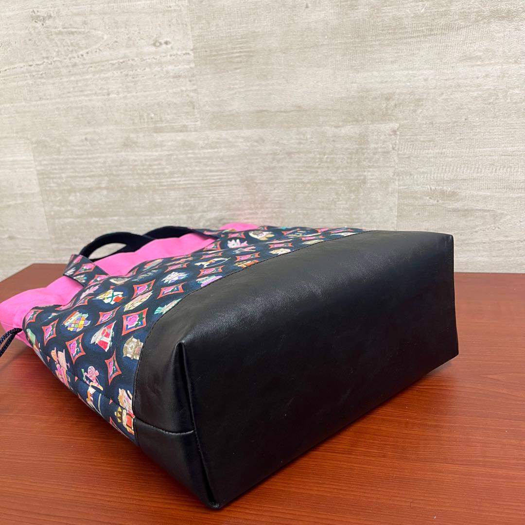 yukiemonハンドメイド　新作セミオーダー　ビッグトート＆巾着バック②
