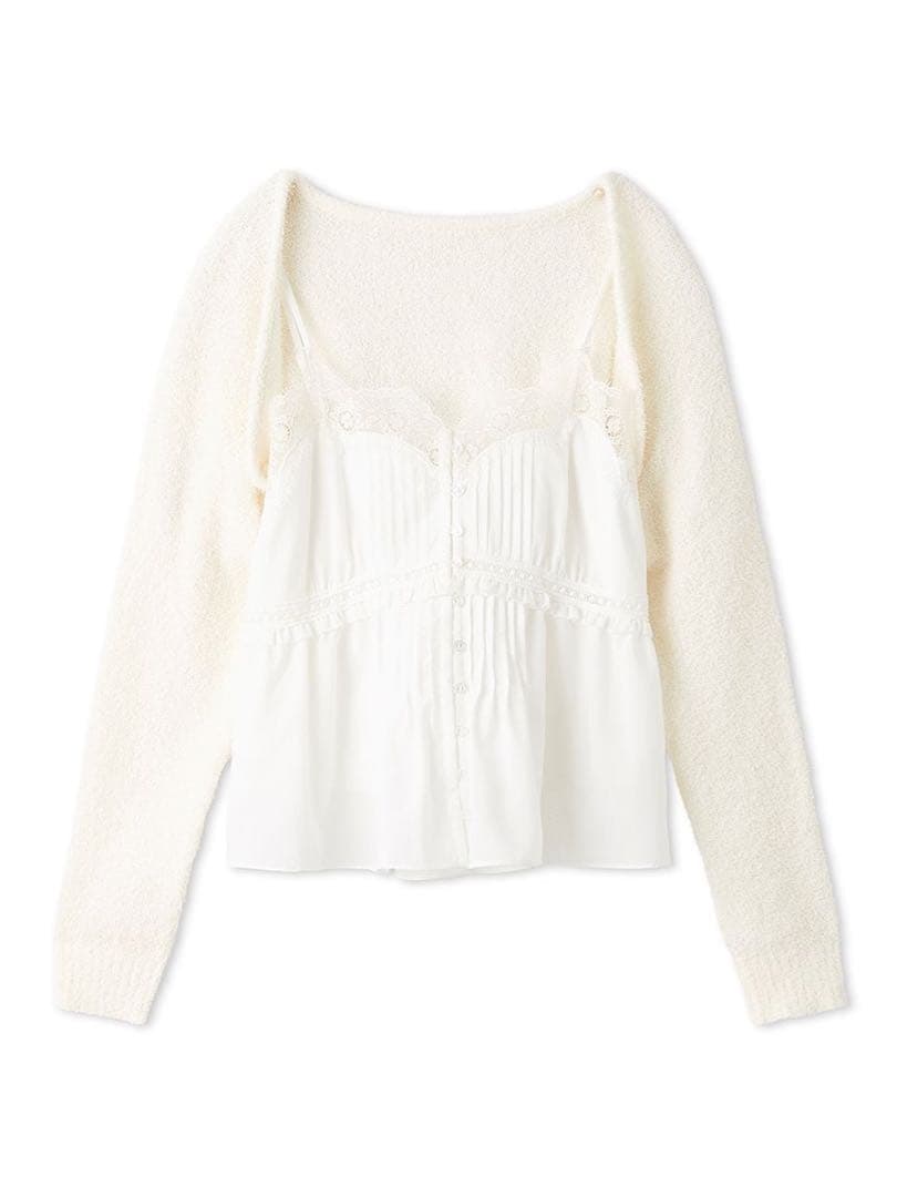 ボレロ×レースキャミセットアップ　スナイデル　SNIDEL ホワイト