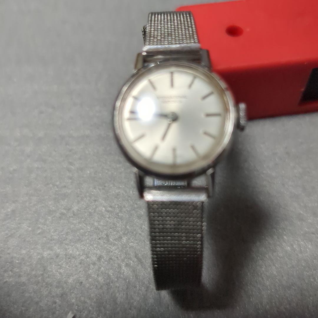 Iｗｃインタナショナルアンティークレディース腕時計ベルト純正ガラス少し傷が