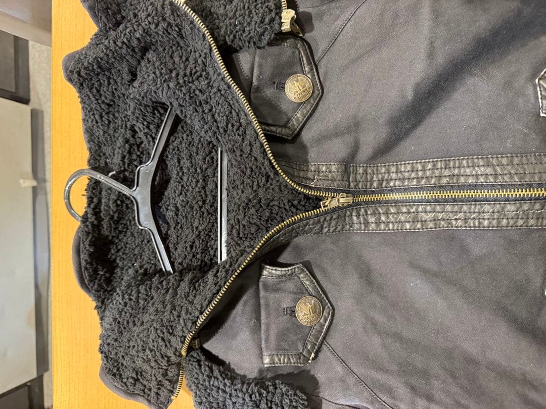 d.i.a. ブラック ミリタリージャケット GJ-115 サイズF