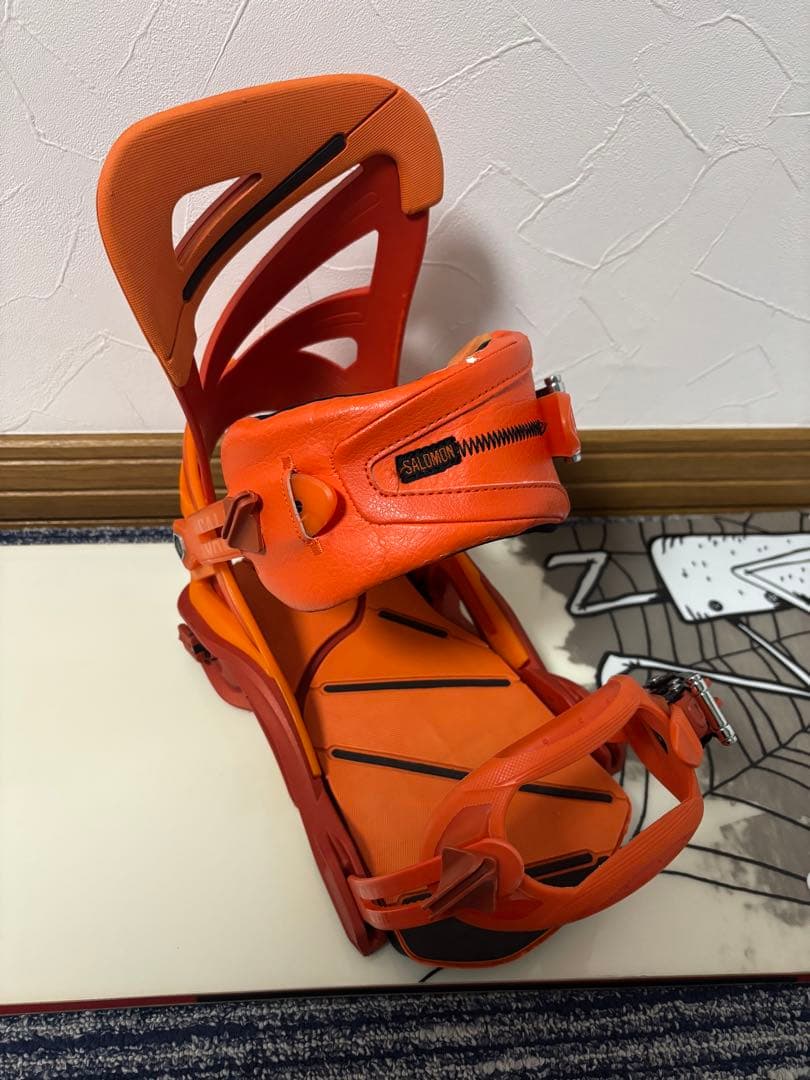 Salomon 板、ビンディング、ブーツ3点セット　＋ソールカバー(おまけ)