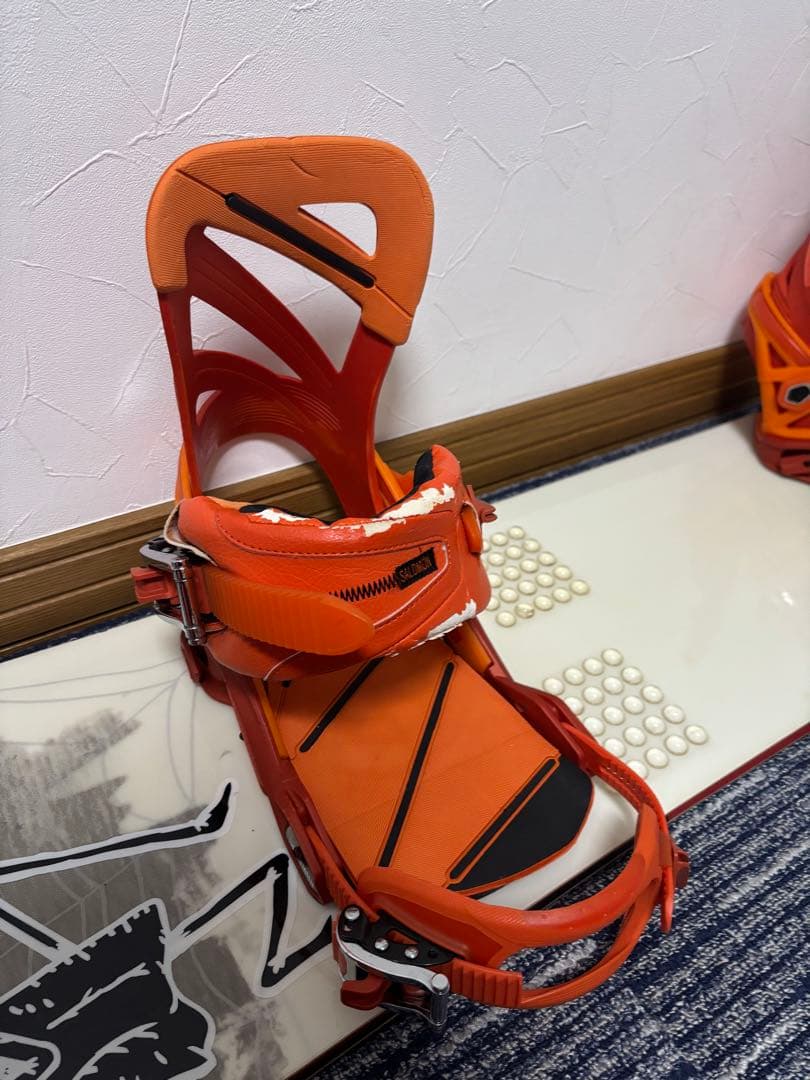 Salomon 板、ビンディング、ブーツ3点セット　＋ソールカバー(おまけ)