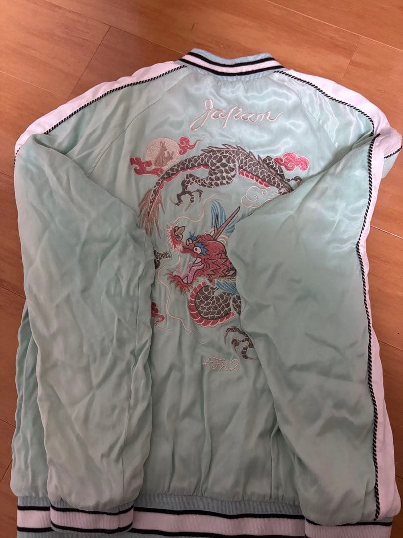 FR2 月桃 沖縄店限定 スーベニアジャケット リバーシブル スカジャン 兎刺繍