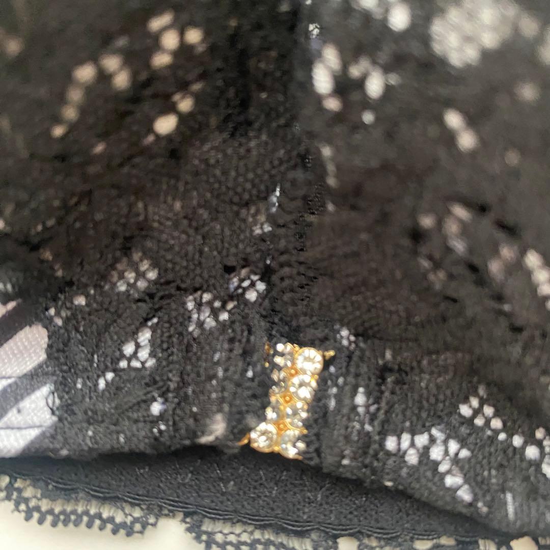 エメフィール　ブラ　ショーツ　aimerfeel サテンストライプ柄