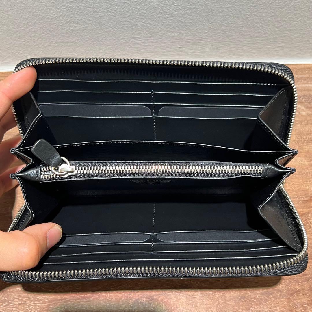 【新品未使用品】ダビデアルベルタリオ 長財布 クロコダイル 黒 ラウンドジップ