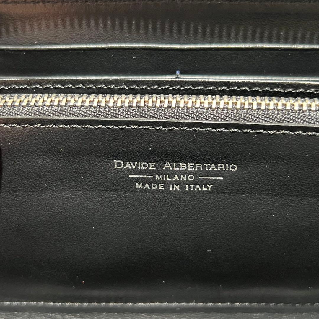 【新品未使用品】ダビデアルベルタリオ 長財布 クロコダイル 黒 ラウンドジップ