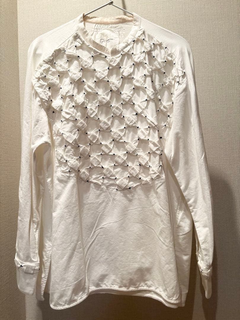 pheeta フィータ　タック　刺繍　シャツ　ブラウス