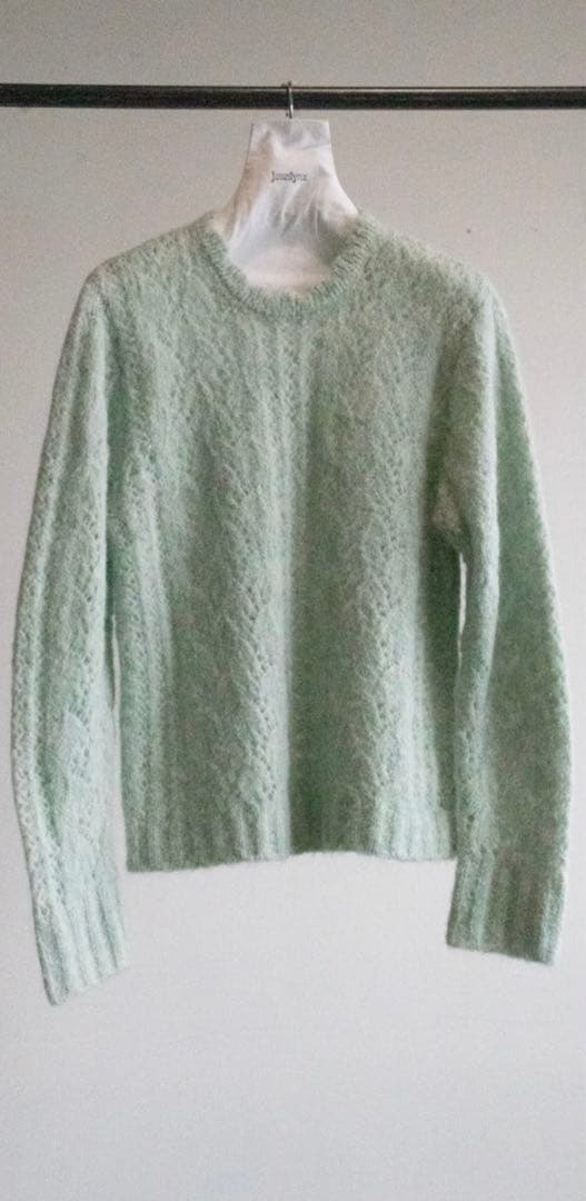 【jonnlynx】MOHAIR SUKASHI KNIT PULLOVER